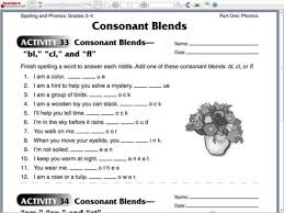 A consonant blend is when two or more consonants are blended together, but each sound may be heard in the. Grade 3 Consonant Blend Worksheets Letter