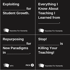 The game consists of matching risqué cards to one another for humorous results. Create Your Own Cards Against Humanity The Tech Savvy Educator