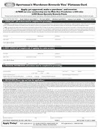 For a first credit card, look for credit cards that accept applicants with moderate or no credit. Sportsman Warehouse Credit Card 2020 2021 Fill And Sign Printable Template Online Us Legal Forms