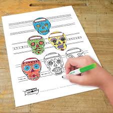 Download and print these dia de los muertos coloring pages for free. Dia De Los Muertos Authentic Coloring Pages Printable Download Spanish Teacher S Discovery
