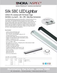 Nora Lighting Silk Led Lightbar Flyer Martha Graham Associates