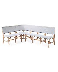 Riviera Banquette L Shaped Outdoor Furniture Bench Leather Dining Bench Dining Sofa