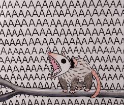 Trash Daddy On Instagram 3 29 Possum Opossum Mood Drawing Meme Cute Drawings Awesome Possum Indie Art