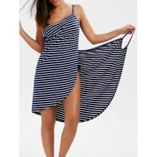 Striped Open Back Multiway Wrap Cover Ups Dress Striped Dress Summer Fashion Dresses Casual Striped Dress