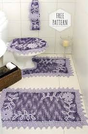 Want to crochet your own? Free Crochet Bathroom Set Free Crochet Patterns Diy Crafts