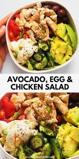 Avocado Chicken Salad Meal Prep Low Carb Beauty Bites Recipe Salad Meal Prep Healthy Chicken Recipes Salad Recipes Low Carb