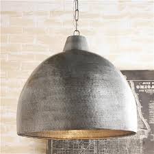Hammered Steel Oversized Dome Pendant Oversized Pendant Light Dome Pendant Lighting Large Pendant Lighting