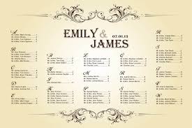 Charts Wedding Reception Online Charts Collection