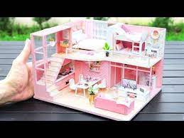 Diy Miniature Dollhouse Kit Dream Angel With Two Bedroom Youtube Dollhouse Kits Doll House Dollhouse Miniatures