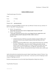 Contoh Surat Pernyataan Research Papers Academia Edu