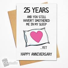 Aug 14, 2018 · send witty and funny anniversary quotes to your partner and lighten up your celebration. Funny Anniversary Card 25 Year Anniversary Card Wife Etsy Funny Anniversary Cards Anniversary Funny 20 Year Anniversary Cards