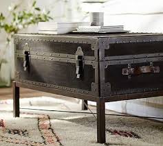 Made from ultradurable materials, it's easy to spot clean and complements the entire baldwin collection. Ludlow Trunk Coffe Table Coffee Table Trunk Coffee Table Pottery Barn Coffee Table Wood