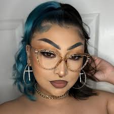 Prescription Glasses For Women Semi-rim Murphy Glasses With Iridescent For  Women