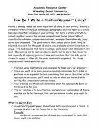 Every good position paper outline should start with writing a title for research paper. How Do I Write A Position Argument Essay Wheeling Jesuit