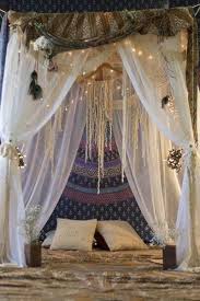 There's something about boho style that no matter how much you add, it always looks cohesive. Hippie Bohemian Bedroom Boho Bedroom Indoor Forts