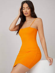 Check out our latest collection of affordable women clothing to elevate your outfit. Neon Orange Bodycon Dress Shein