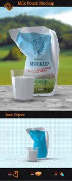 Milk Pouch Mockup Packaging Mockup Mockup Pouch