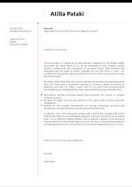 General Ledger Accountant Cover Letter Example | Kickresume