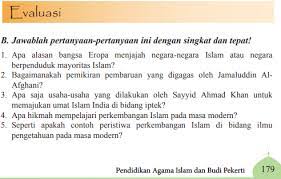 Contoh soal pendidikan agama islam (pai) kelas 10 lengkap dengan kunci jawabannya 2020. Jawaban Esai Evaluasi Bab 10 Pai Halaman 179 Kelas 11 Pembaru Islam Bastechinfo