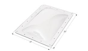 Rv skylight inner dome replacement. Icon 01820 Rv Rectangle Skylight 18 X 26 Clear