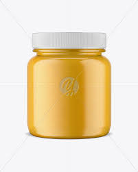 Plastic Jar W Honey Mockup In Bottle Mockups On Yellow Images Object Mockups