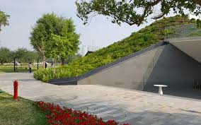 Hydro gen trading co, offers hydro culture indoor plants supply and providing a full range of green wall system, soft and hard landscape installation, and garden maintenance services to major corporate companies, banks, complexes as well as home owners in kuwait, we pride ourselves not just on being interior and exterior landscape designers; Al Shaheed Park Kuwait Zinco Green Roof Systems