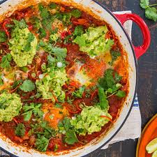 Try This Huevos Rancheros With Guacamole Recipe By Chef Jasmine And Melissa Hemsley This Recipe Is From The Show Hemsley Recipes Mexican Food Recipes Food