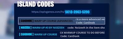 These courses are great for practicing and getting prepared to head into battle. Aim Course Fortnite Code