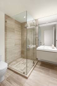 Sandstone Tile On Shower Wall And Floor With Sheetrock Wall And White Fixtures Bathroom Design Luxury Bathroom Layout Bathroom Design