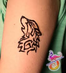 Tribal Wolf Henna Design Great For Boys Too Firebirdbodyart Men Henna Tattoo Henna For Boys Henna Tattoo Designs