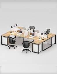 Adona Series H Shape Cluster Of 4x Face To Face Workstation Workstations Adona H 001 Modern Office Interiors Office Table Design Cheap Office Furniture