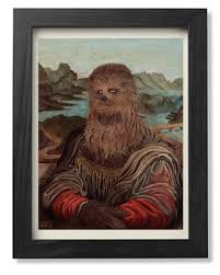 Chewconda Stefano Gentile Gioconda Mona Lisa Star Wars Art Art Parody Art