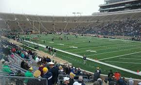 Notre Dame Stadium Section 23 Row 27 Seat 11 Notre