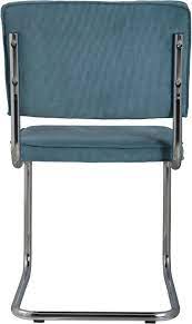 ridge rib stoel blauw zuiver eetkamerstoelen stoelen blauw