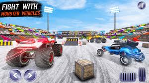 This game is release on 22 march 2016. Monster Truck Demolition Derby Apk