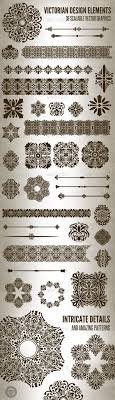 Due to the industrial progress, machinery made things were becoming a common phenomenon in every house and since these could be afforded by the middle class, it became a style statement. Victorian Decorative Graphics Designs Templates