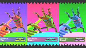 He is a very tall, very lanky zeti with a vibrant pink body, purple horns and a gaping mouth with a long tongue. Sonic Dash Rouge Defeat Zazz And Eggman Boss Gameplay Pc Hd Part 14 Youtube