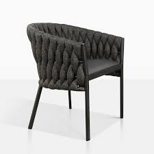The Bianca Outdoor Rope Dining Chair In Coal Is Perfect For Creating A Dining Space That Is Classy Outdoor Dining Chairs Outdoor Wicker Furniture Dining Chairs