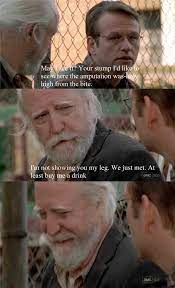 Some Comic Relief Between Hershel And Milton On Last Nights Episode Of The Walking Dead Imgur