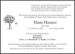 Das portal für baufinanzierung und immobilien der sparkassen. Traueranzeigen Von Hans Hauser Trauer Merkur De
