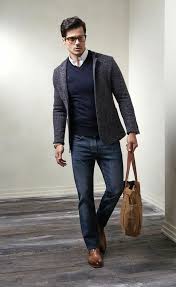 Guys Nowadays Comprehend The Significance Of A Quirky Restaurant Or Tropical Bar Grooming Regular Business Casual Men Business Casual Jeans Mens Fashion Blazer