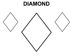 Diamond coloring pages are a fun way for kids of all ages to develop creativity, focus, motor skills and color recognition. Diamond Shape Learning To Draw Diamond Shape Coloring Pages Shape Coloring Pages Diamond Shapes Coloring Pages