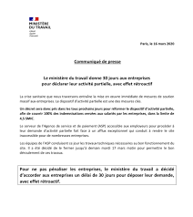 The tenant or landlord can initiate the online application process. Covid 19 Partial Activity Companies Have 30 Days To Submit Their Application Soulier Avocats Strategic Lawyering