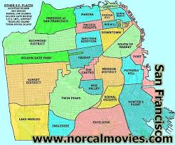 Map Of San Francisco Areas San Francisco Neighborhoods Sf Neighborhood Map San Francisco Travel
