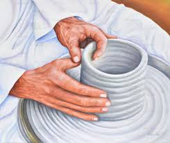 El alfarero podía trabajar solo, pero a veces tenía ayudantes, normalmente aprendices. En Manos Del Alfarero Islands Arts