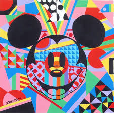 Abstract Space Invaders By Tennessee Loveless Disney Fine Art Disney Art Mickey Mouse And Friends