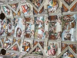 Michelangelo's caricature of himself while painting the sistine chapel ceiling (wikipedia file photo). Michelangelo In The Sistine Chapel A Complete Online Guide To The Sistine Chapel Frescoes Through Eternity Tours