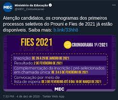 Recredenciamento ead portaria ministerial nº 676, de 26.05.2017, dou nº 101, de 29.05.2017, seção 1, p. Mec Divulga Calendario Do Fies 2021 Estudantes Questionam Datas