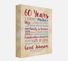 All our birthday gift ideas for her can be tailored to her style and personality. 60th Birthday Gift For Mom Woman Turning 60 Years Old Mother In Law Grandmother Gift Moms Birthday Bday Gift For My Mother Art Mom Birthday Gift Mother Birthday Gifts 60th Birthday Gifts