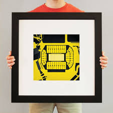 Kinnick Stadium Map Art College Stadiums Map Prints Map